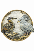 Painted Sunbittern and Kagu