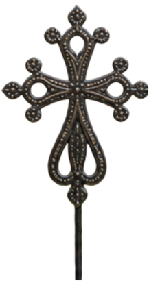 Garden stake cross
