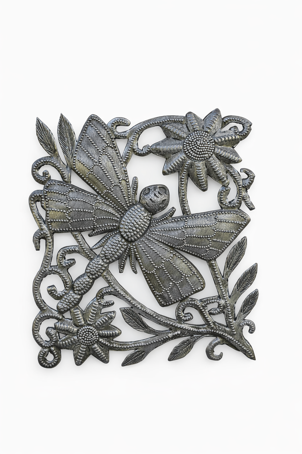 Dragonfly and flower