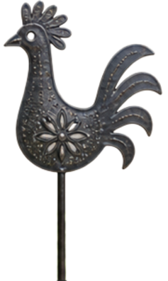 Rooster Garden Stake