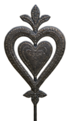 Heart Garden Stake