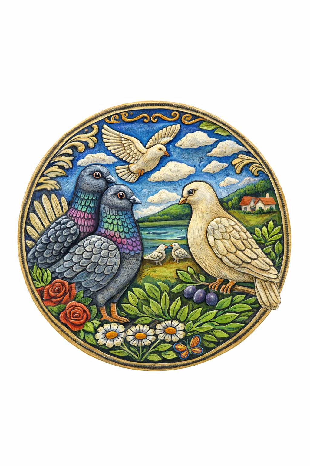 Painted Pigeons and Doves