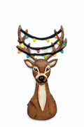Reindeer Head with Lights Ornament
