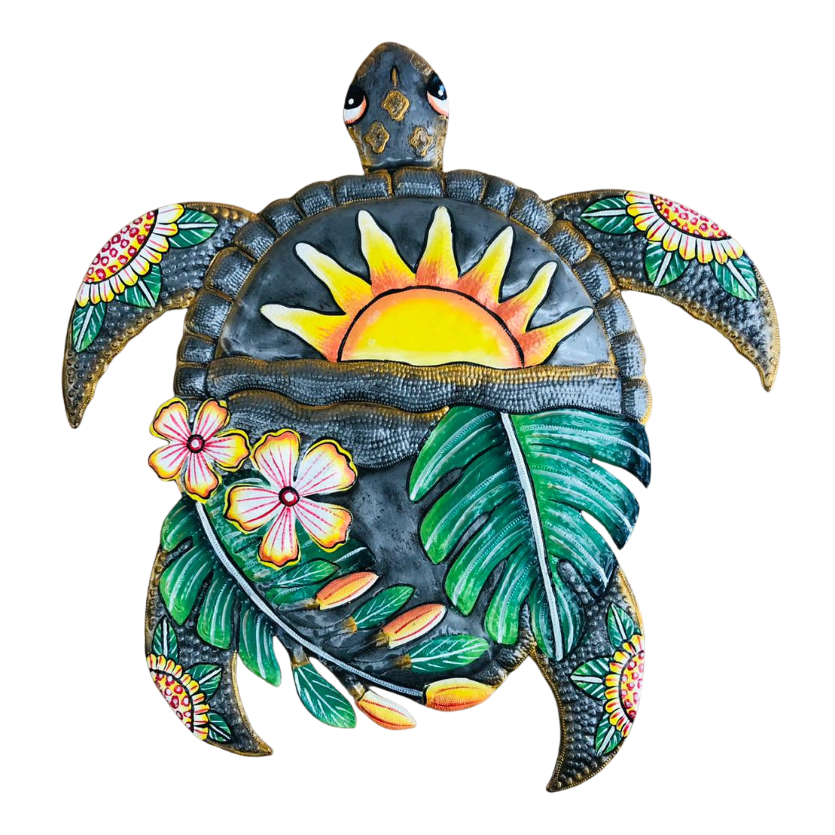 Tropical Sunset Sea Turtle