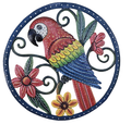 Parrot Garden Medallion
