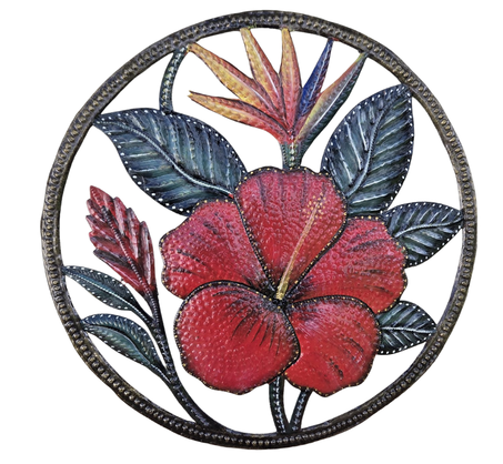 Crimson Hibiscus Charm