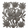 Unpainted Butterfly and flowers